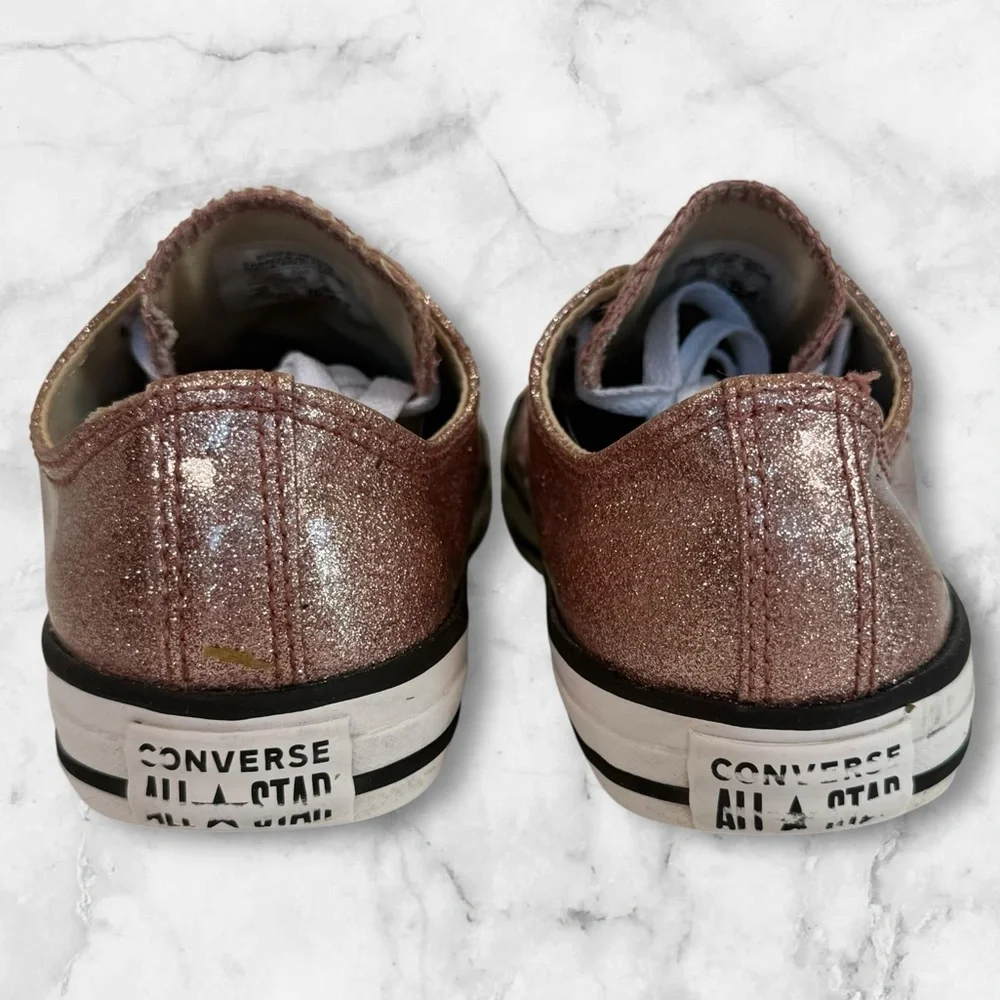 Kids Converse All Star glitter sneakers size 4
